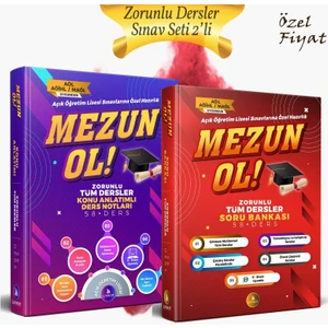 Liyakat Yayınları 2’li Efsane AÖL Sınav Seti - Zorunlu Tüm Dersler Konu Anlatımlı Ders Notları ve Soru Bankası - Açık Öğretim Lisesi Sınavlarına Özel Hazırlık - Mezun Ol