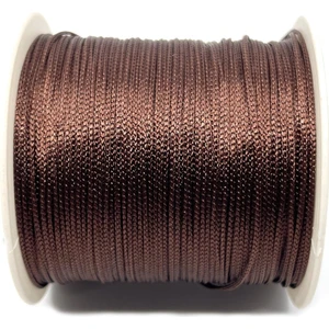 Makrome Paraşüt Ipi 1 mm 100 Metre Koyu Kahverengi, Takı Ipi (1 Bobin 100 Metre)