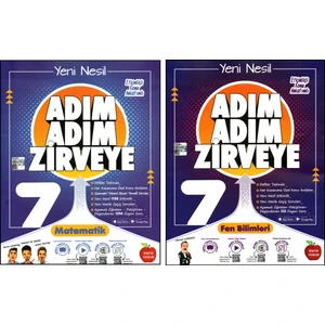Newton Yayınları 7. Sınıf Matematik+Fen Bilimleri Adım Adım Zirveye Soru Bankası 2 Kitap