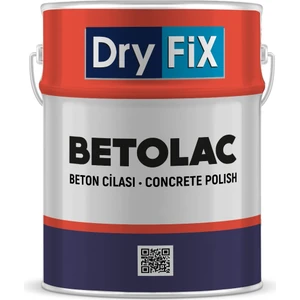 Betolac Poliüretan Esaslı Parlak Beton Cilası 4 Kg Şeffaf Uv Dayanımlı