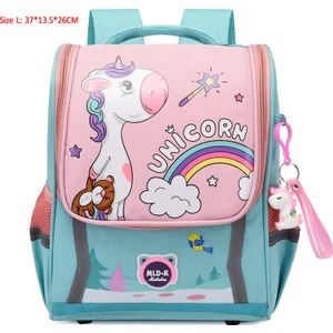 Çocuk Sevimli Karikatür Uzay Anaokulu Çantası - Yeşil/pembe (Yurt Dışından)