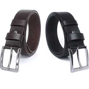 4cm Siyah - Kahverengi 2'li %100 Manda Derisi Erkek Klasik/spor Kemer