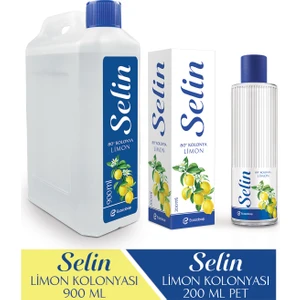 Limon Kolonyası 900 Ml+Selin Limon Kolonyası 200 ml