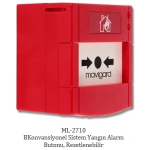 ML-2710 Maxlogic Konvansiyonel Yangın Alarm Butonu, Resetlenebilir