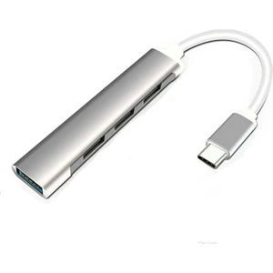 Polham 4in1 10W 4 USB Girişli Type C Çevirici Adaptör, 5 Gbps Hız USB 3.0 Tak Çalıştır Adaptör Hub