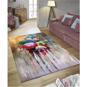 Renkli Halılar Yıkanabilir Dijital Baskı Modern Dekoratif Kaymaz Tabanlı Salon Halısı Mutfak Halısı Yolluk