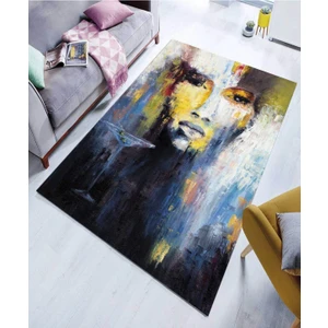 Renkli Halılar Yıkanabilir Dijital Baskı Modern Dekoratif Kaymaz Tabanlı Salon Halısı Mutfak Halısı Yolluk