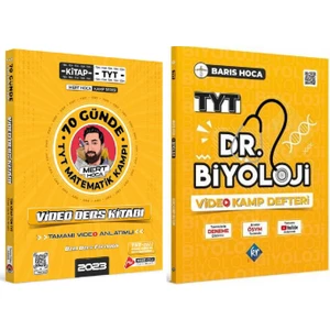 Kr Akademi Yayınları Mert Hoca TYT Matematik - Barış Hoca Biyoloji Defteri Seti 2 Kitap 2023