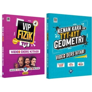 Kr Akademi Yayınları TYT Vip Fizik - Kenan Kara Geometri Defteri Seti 2 Kitap 2023
