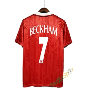 Nostalji Manchester United 92/93 Sezonu Beckham Iç Saha Retro Forma Modeli