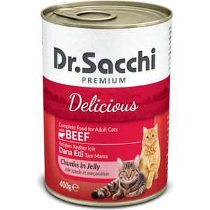 Dr.Sacchi Kedi Konserve Sığır Etli 400 gr