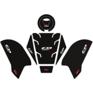 GP Kompozit Honda CB650R 2019-2023 Uyumlu Tank Pad Seti Karbon