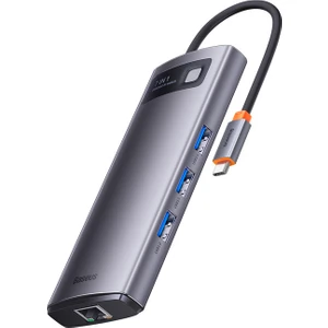 Metal Gleam 7in1 Multifonksiyonel Type-C Hub Adaptör Çift HDMI Portlu Dock Station