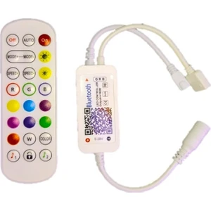 Müziğe /sese Duyarlı Rgb LED Kontrol Paneli + Kumanda  /  Tel. Uyg. Kontrol – 24 Tuşlu
