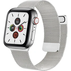 Metal Apple Watch 7/6/se/5/4/3/2 42MM 44MM 45MM Paslanmaz Çelik Mıknatıslı Kordon