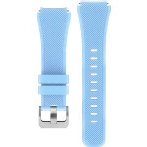 Amazfit Gtr 47 mm Için Silikon Kordon Açık Mavi