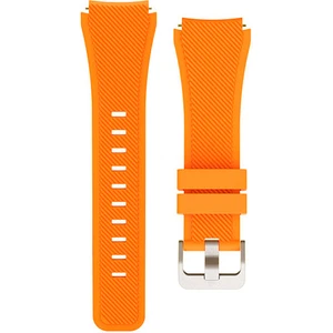 Amazfit Gtr 47 mm Için Silikon Kordon Açık Turuncu