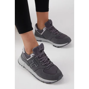 Tonny Black Unisex Füme Kaymaz Eva Taban Süet Sneaker