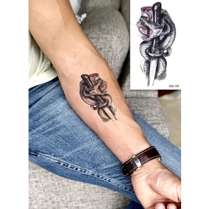 BP Tattoo John Wick Geçici Kılıç ve Yılan Dövme
