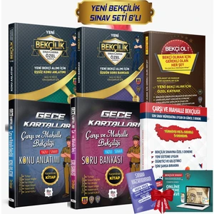 Liyakat Yayınları 6 Li Ful Set Gece Kartalları Çarşı ve Mahalle Bekçiliği Alımına Özel Hazırlık Konu Anlatımı + Soru Bankası + 5 Bekçilik Denemesi + Bekçi Ol + 2022 Bekçilik Konu Soru (Online Sınav Hediyeli)