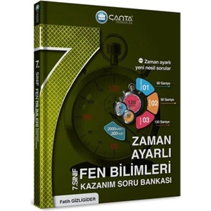 Çanta Yayınları 7.Sınıf Fen Bilimleri Zaman Ayarlı Kazanım Soru Bankası