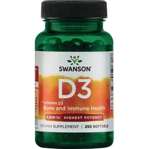 Vitamin D3 – Highest Potency 5,000IU 250 Softjel