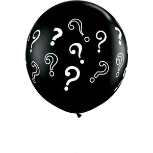 My Party Ready Cinsiyet Partisi Konfetili Siyah Balon Kızm Mı ? Erkek Mi ?