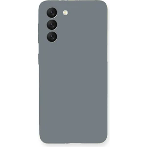 Caseart Samsung Galaxy S21 Fe Kapak Içi Kadife Kamera Korumalı Lansman Silikon Kılıf - Gri