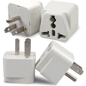 Abd Priz Dönüştürücü 3 Pinli Fiş Adaptör Üniversal American Fiş Çevirici Type B Plug Adapter