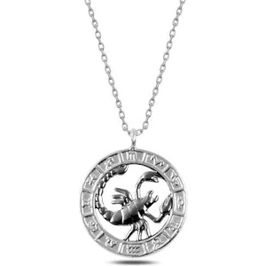925 Gümüş ​​gümüş Akrep Burcu Kolye