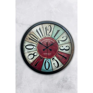 Aib Store 40 cm Siyah Metal Bordeaux Duvar Saati