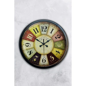 40 cm Siyah Metal Modern Duvar Saati