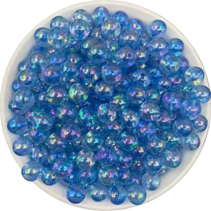 Hedef Bijuteri 10MM Mavi  Renk Janjanlı Top Akrilik Boncuk, Takı, Çanta Yapım Boncuğu (50GR,~80 Adet)