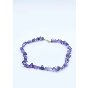 Mucize Taş Ametist Kırık Taş Kolye