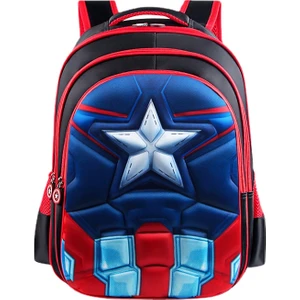 Örümcek Adam Kaptan Amerika Karikatür Çocuk Okul Çantası Ilköğretim Okulu 1-4 Sınıf Omuz Sırt Çantası (Yurt Dışından)