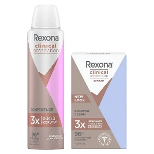 Clinical Protection Kadın Sprey Deodorant 150 Ml + Kadın Stick Deodorant 45 Ml