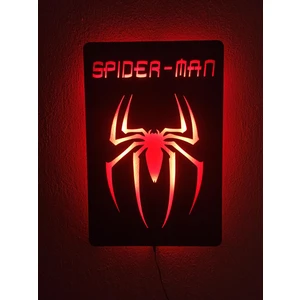 Spiderman LED Işıklı Duvar Tablosu