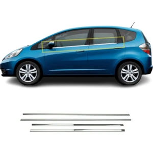 A&G Tuning Honda Jazz Krom Cam Çıtası 4 Prç. 2009-2013 P.çelik