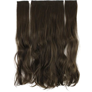 Eva Peruk 250 Gr 70 Cm Dalgalı Fiber Yarımay Set Koyu Kumral