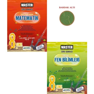Okyanus Yayınları LGS 8. Sınıf Master Soru Bankası Mat-Fen Set 2 Kitap