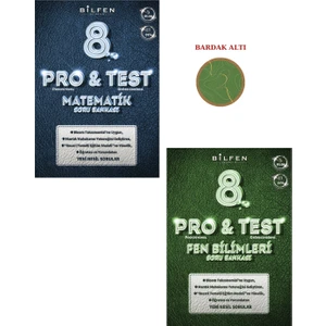 Bilfen Yayınları LGS 8. Sınıf Protest Soru Bankası Mat-Fen Set 2 Kitap