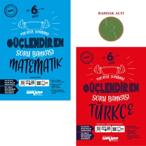 Ankara Yayıncılık 6.Sınıf  Güçlendiren Soru Bankası Matematik-Türkçe Set 2 Kitap