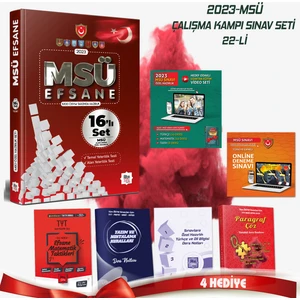 Liyakat Yayınları MSÜ 22’li Efsane Set - 2023 MSÜ Özel Hazırlık - Altın Seri Yayınları