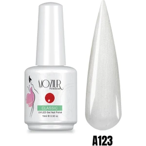 Mozıur Uv LED Kalıcı Oje 15 ml Simli Seri