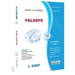 Egem Eğitim Yayınları AÖF 1. Sınıf Felsefe Konu Anlatımlı Soru Bankası-Güz Dönemi (1. Yarıyıl)