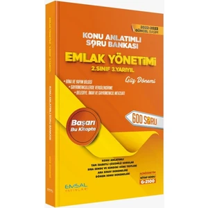Egem Eğitim Yayınları AÖF Emlak Yönetimi 2. Sınıf 3. Yarıyıl ( Güz Dönemi ) Güncel Yeni Baskı
