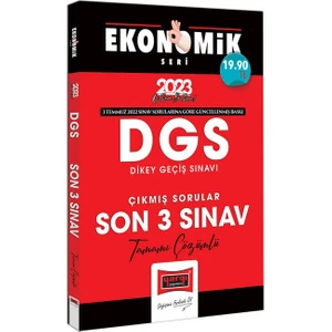 Yargı Yayınevi 2023 DGS Ekonomik Seri Tamamı Çözümlü Son 3 Yıl Çıkmış Sınav Soruları