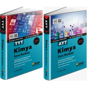 Aydın Yayınları TYT AYT Kimya Konu Özetli Soru Bankası Seti 2 Kitap