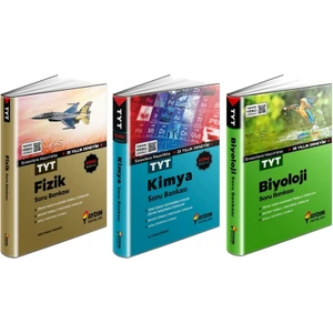 Aydın Yayınları TYT Fizik + Kimya + Biyoloji Soru Seti 3 Kitap 2023
