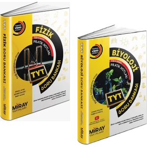 Miray Yayınları TYT Fizik - Biyoloji Soru Bankası Seti 2 Kitap 2023